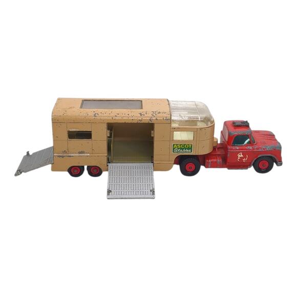 Matchbox No K-18 ASCOT Stables DODGE TRACTOR and King Size Articulated Horse Van - Picture 1 of 14